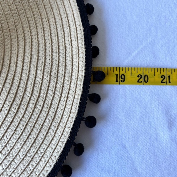 J. By J. Crew wide brim Pom Pom straw hat - Picture 9 of 10